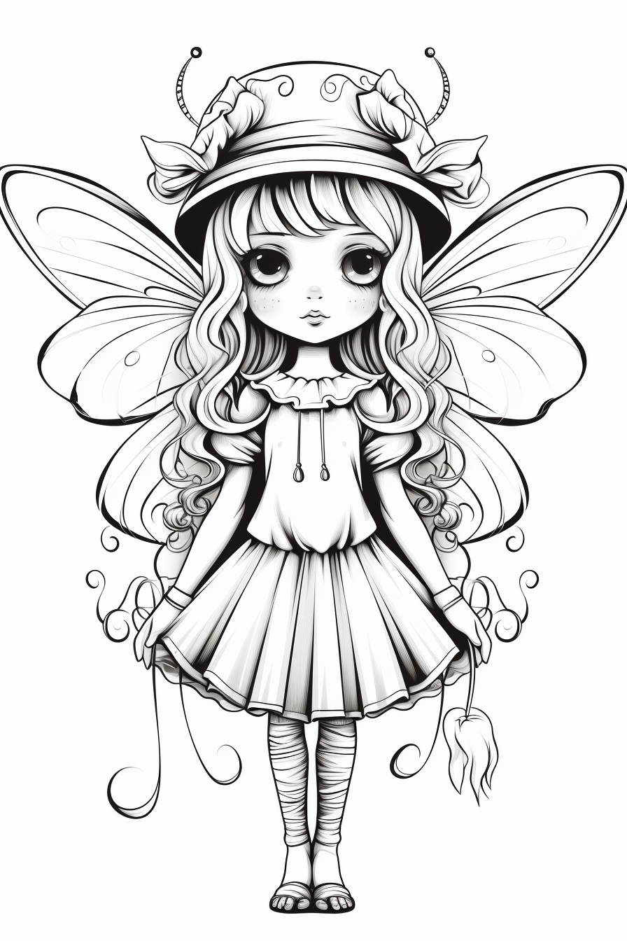 38+ The Best Fairy Coloring Pages Printable Sheets