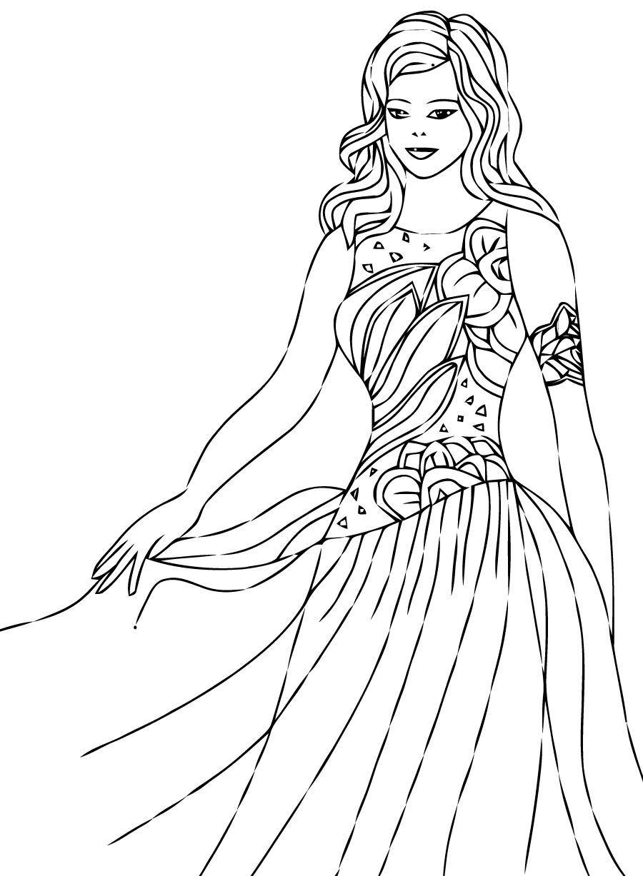 68+ Joyful Coloring Page Fashion Princess Printable