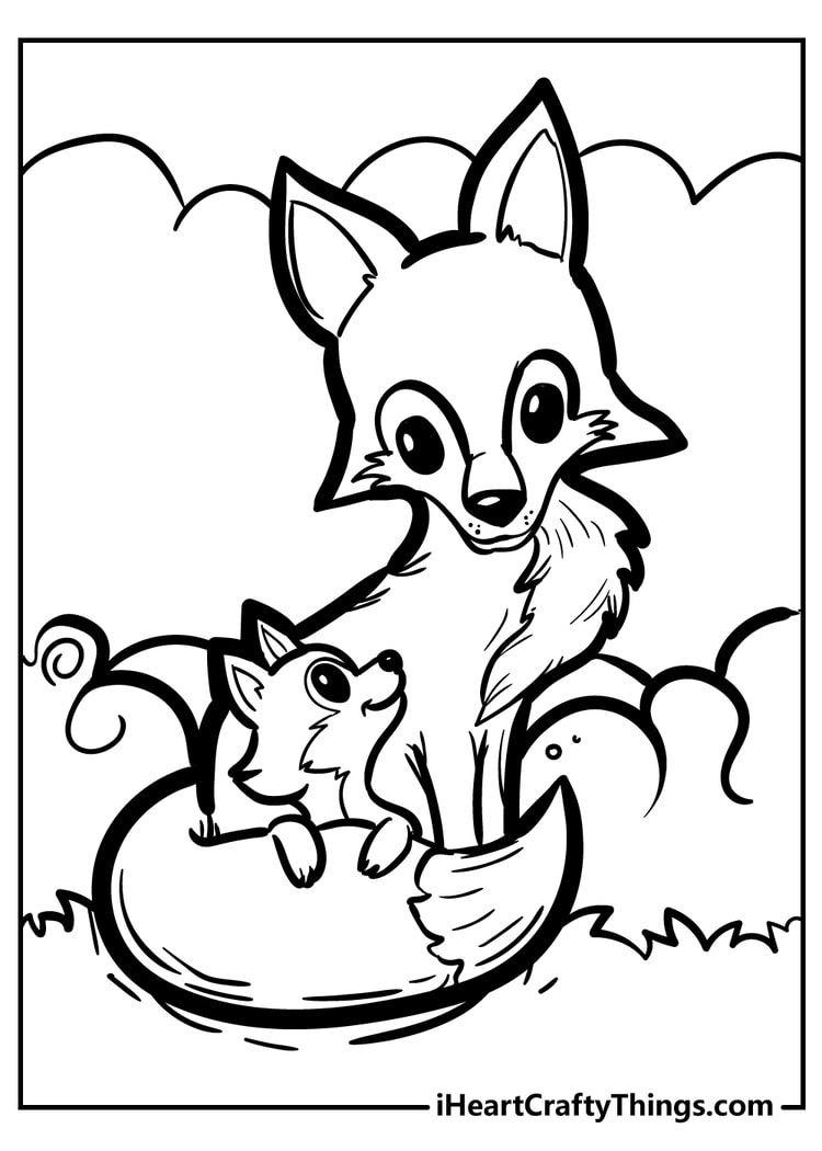 48+ Amazing Fox Coloring Pages and Drawing