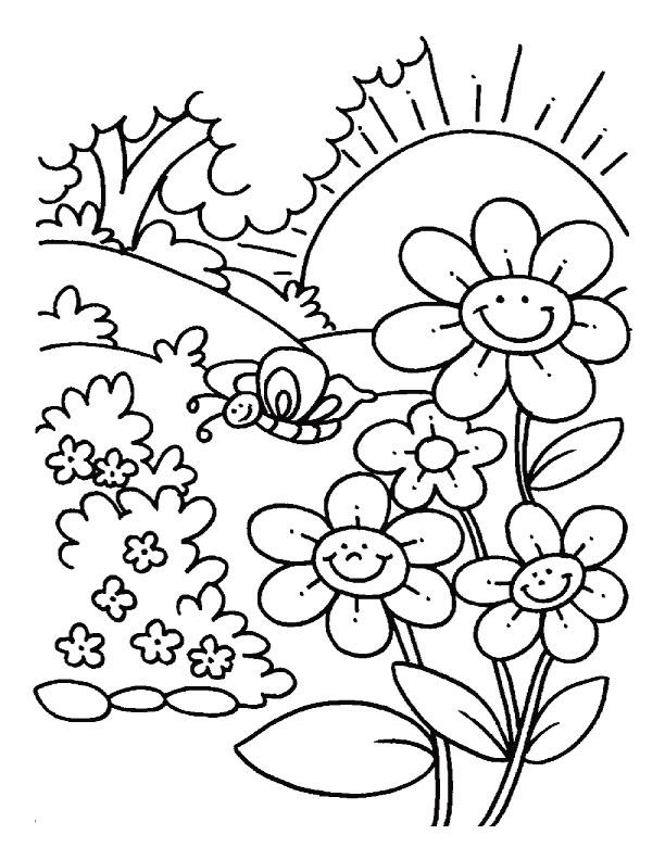 38+ Entertaining Spring Coloring Pages Printable Sheets