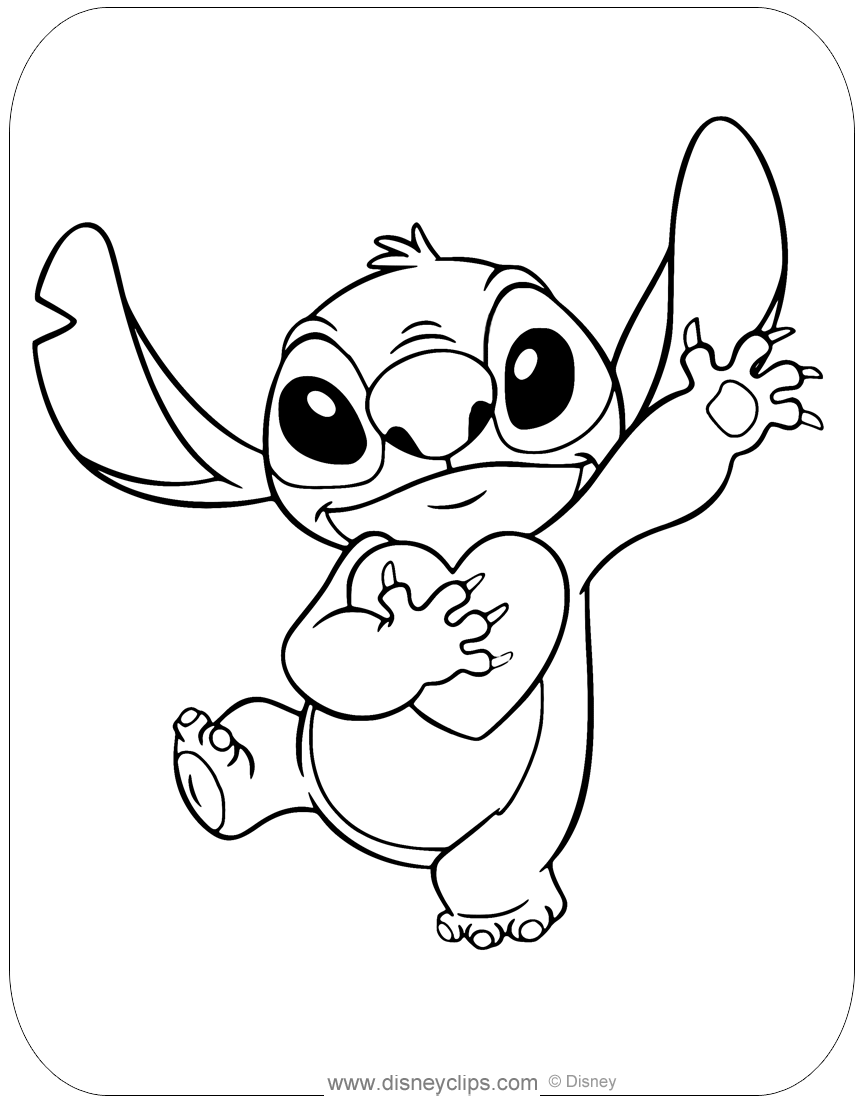 7+ Interactive Stitch Aloha Coloring Pages Printable