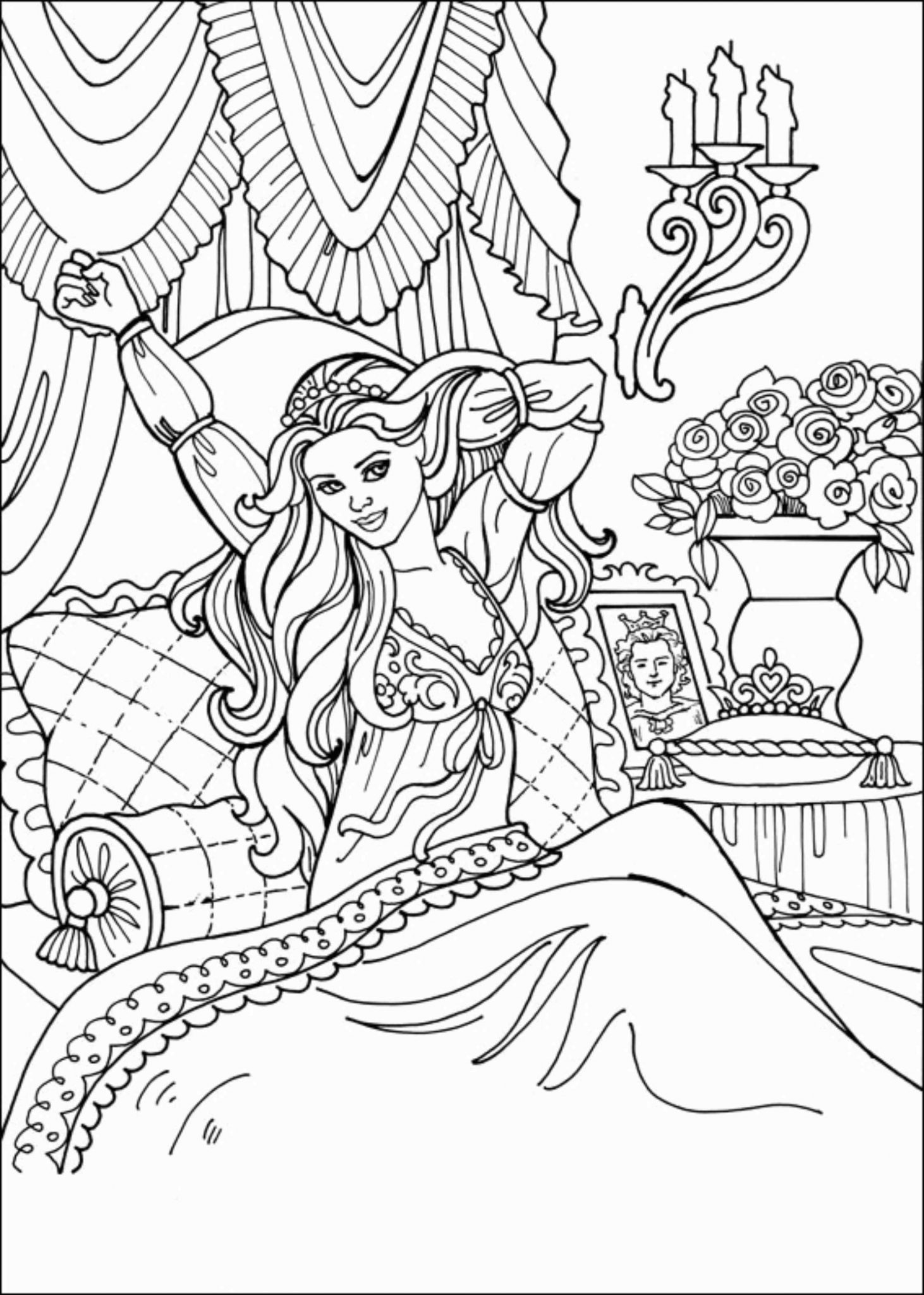 71+ Adorable Coloring Page Fashion Princess Printable