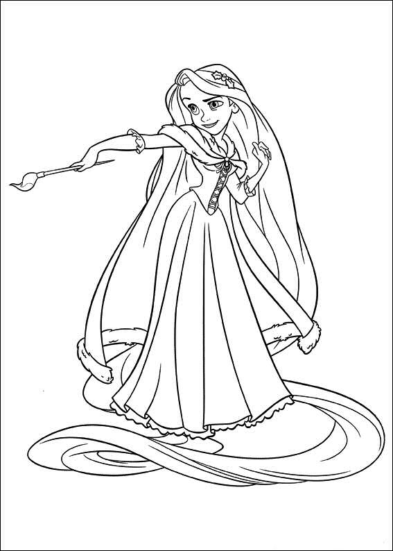 74+ Interactive Barbie Rapunzel Coloring Pages Printable