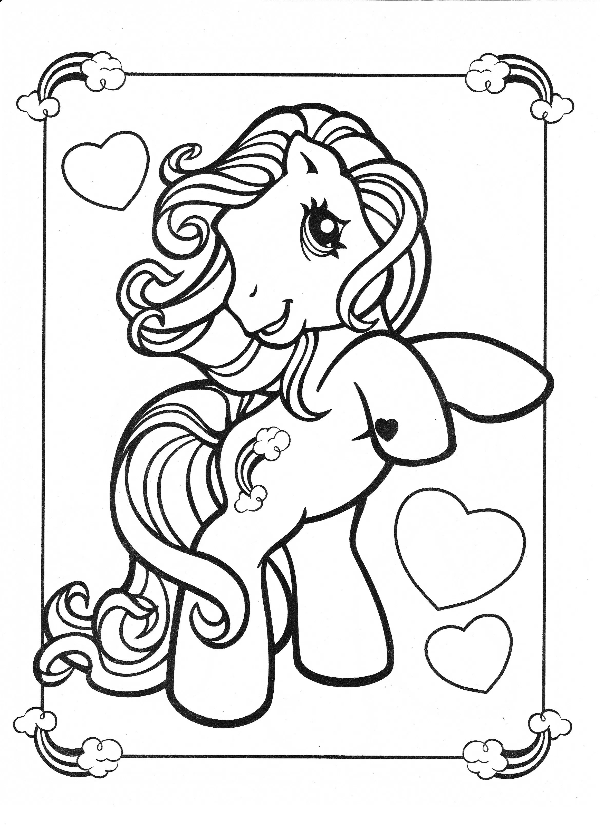 74+ Lovely Pony Coloring Pages Printable