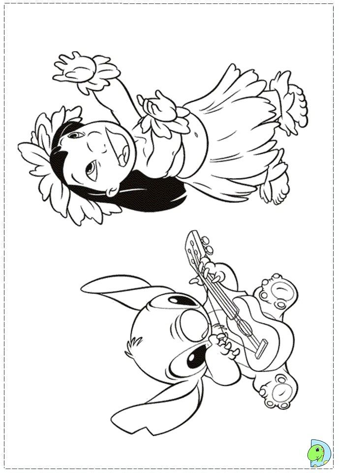 75+ Free Stitch Aloha Coloring Pages Printable