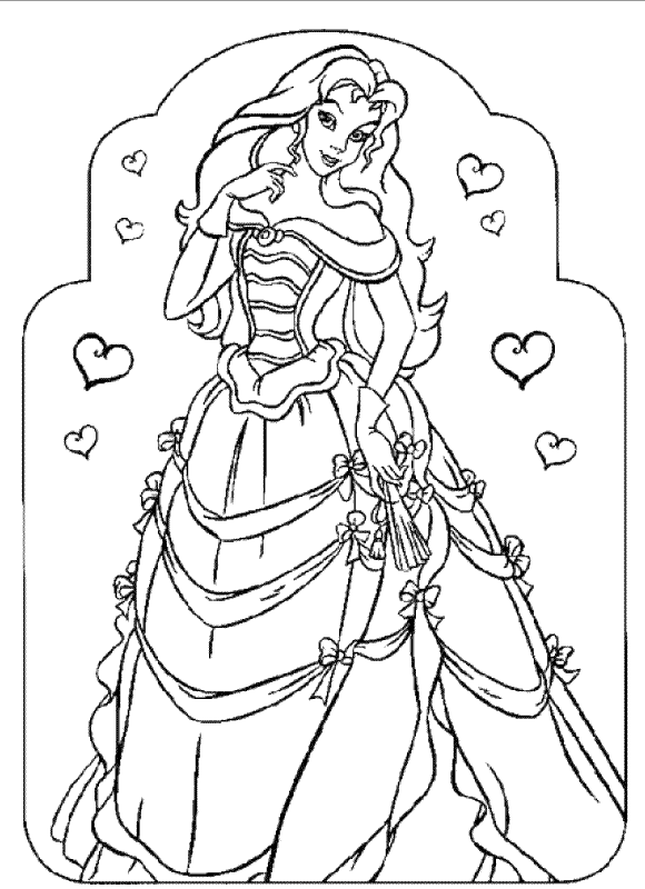 79+ Interactive Coloring Page Fashion Princess Printable