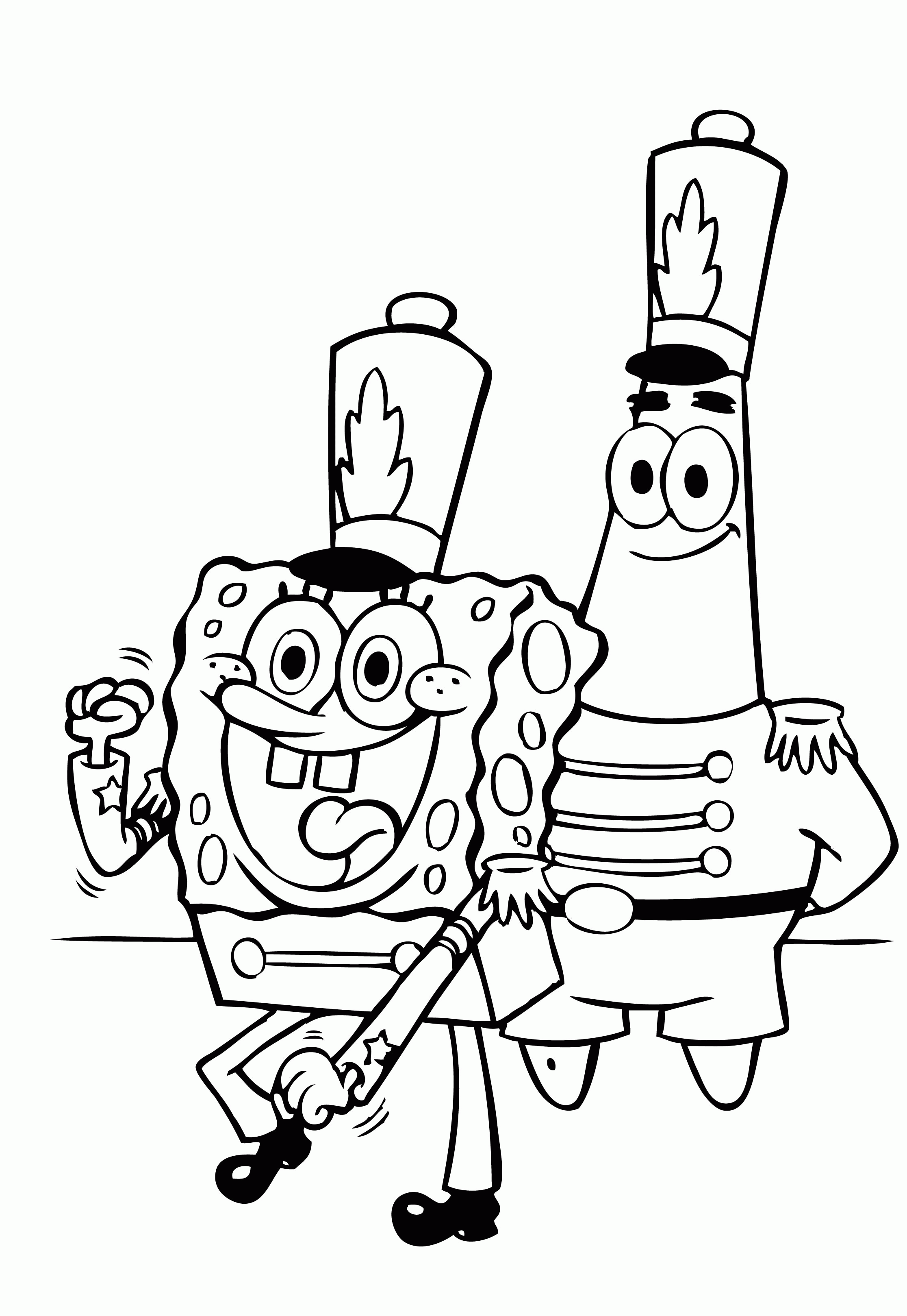 30+ Interactive Spongebob Coloring Pages Easy