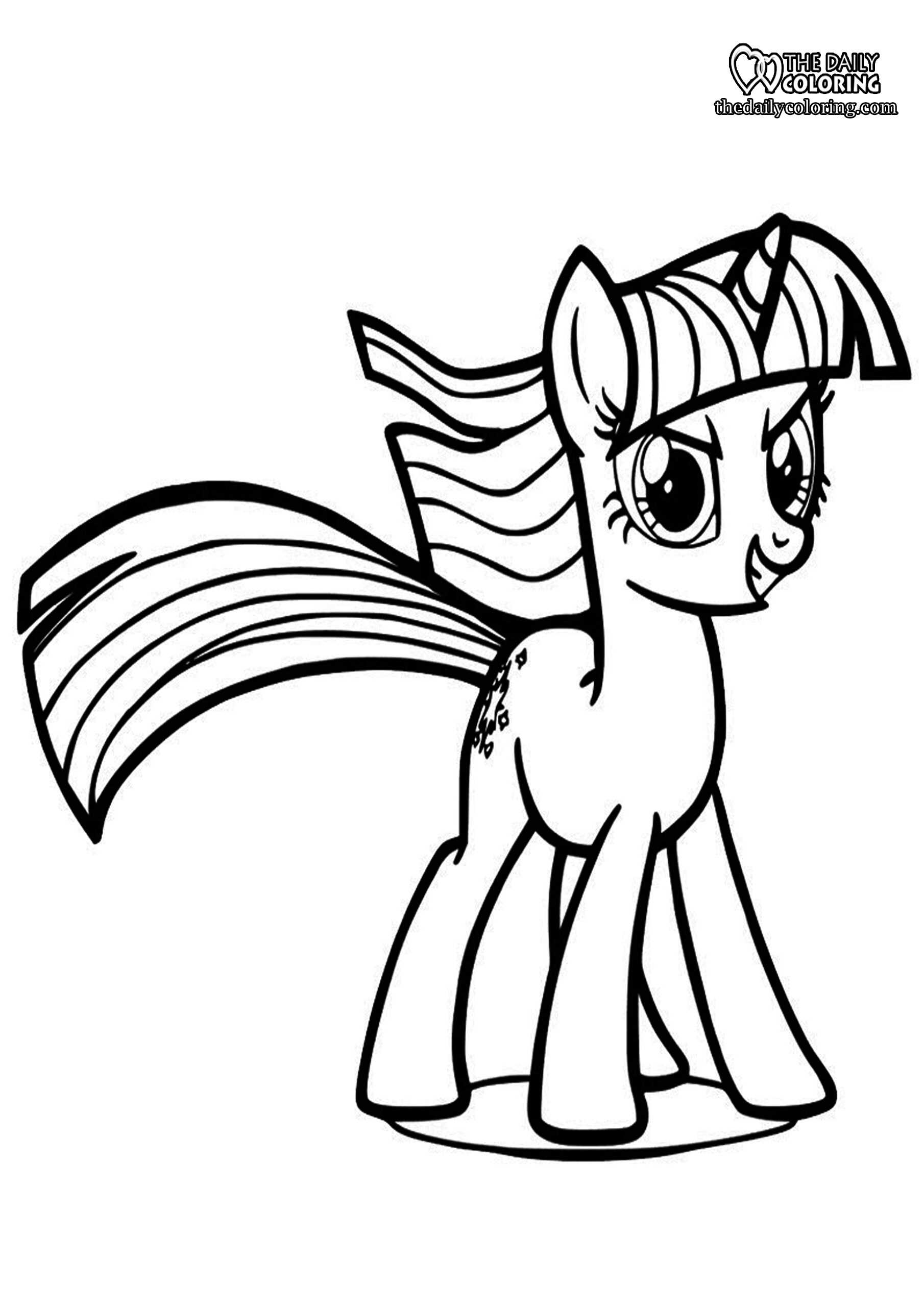 8+ Cheerful Pony Coloring Pages Printable