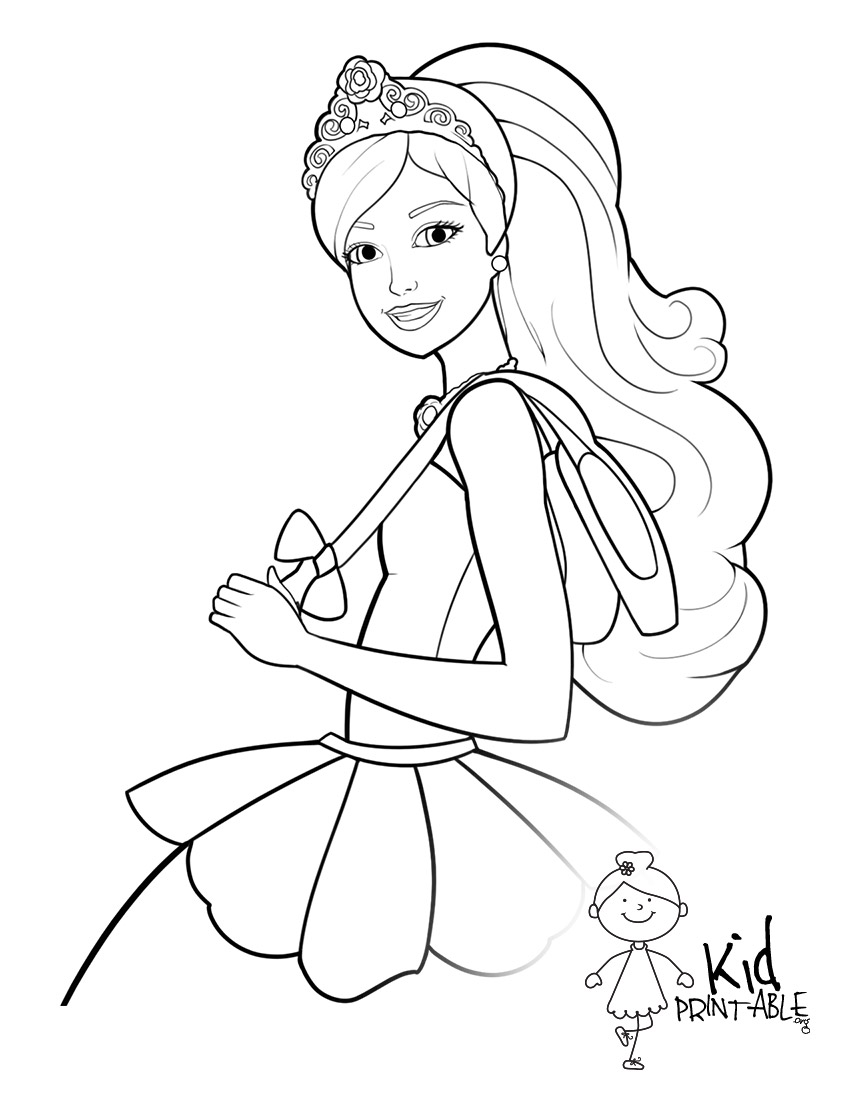 8+ Relaxing Barbie Rapunzel Coloring Pages Printable