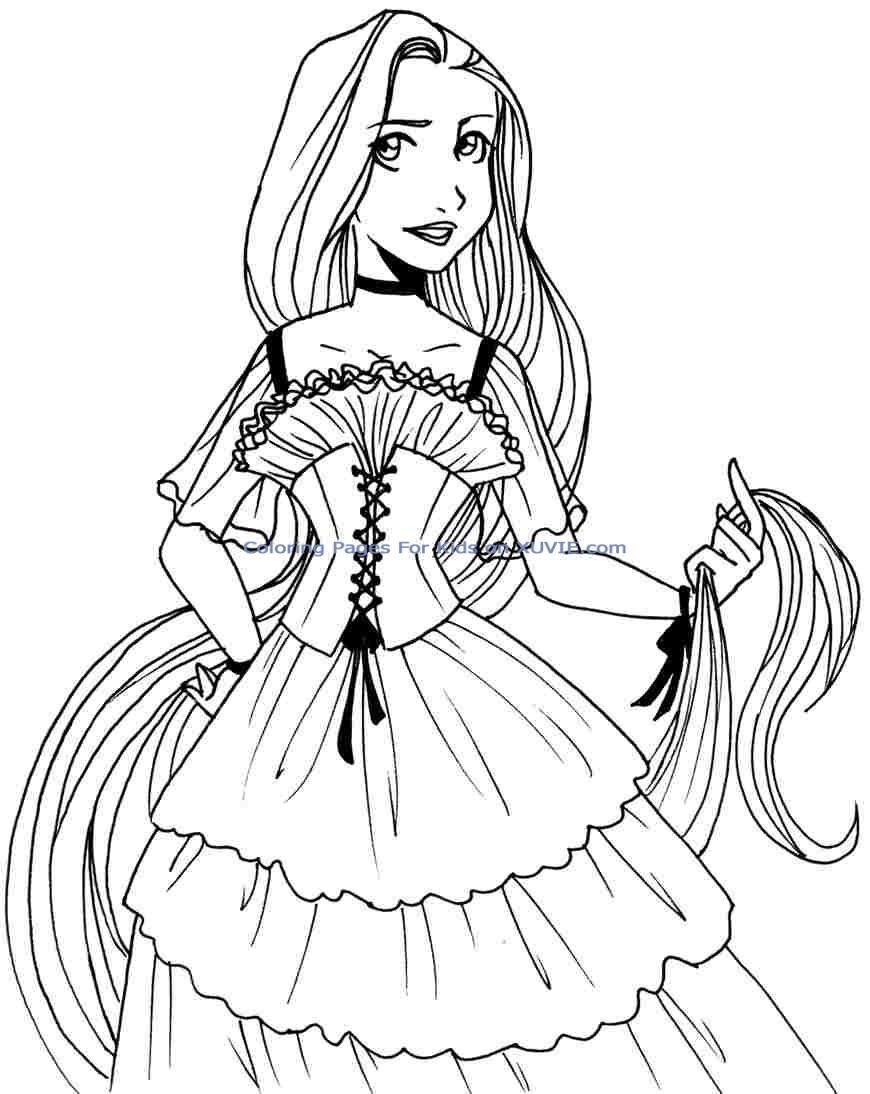 80+ Amazing Coloring Page Fashion Princess Printable