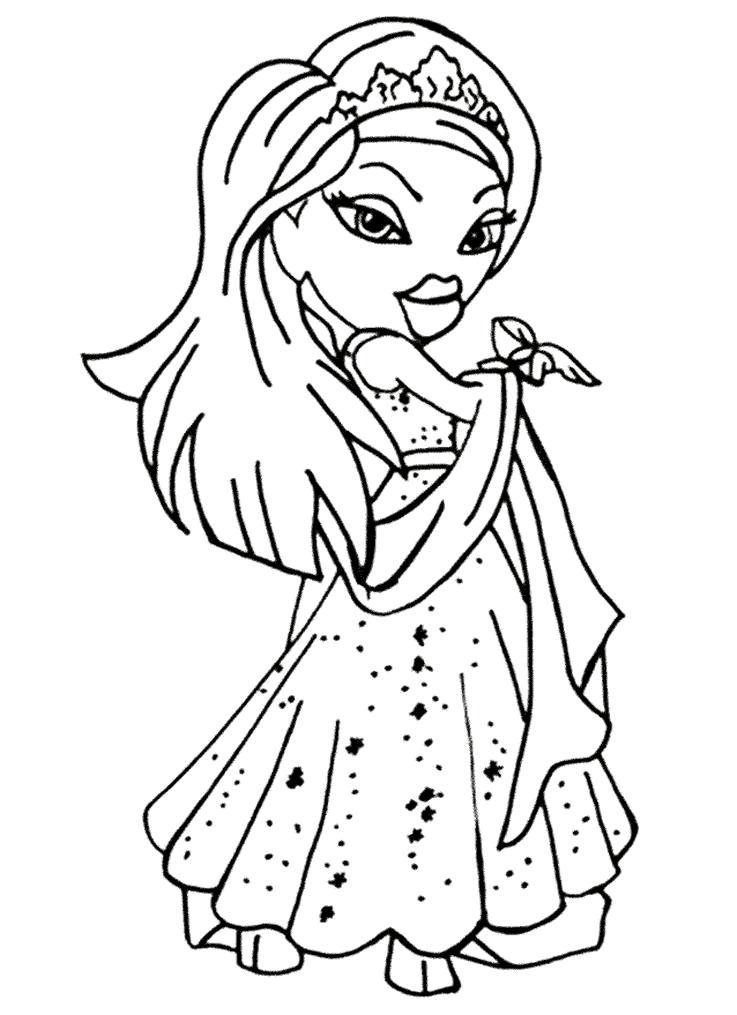 82+ Whimsical Coloring Page Fashion Princess Printable