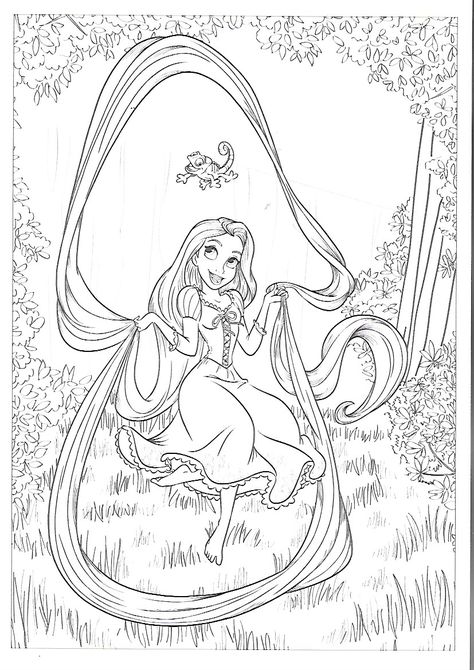 85+ Detailed Barbie Rapunzel Coloring Pages Printable