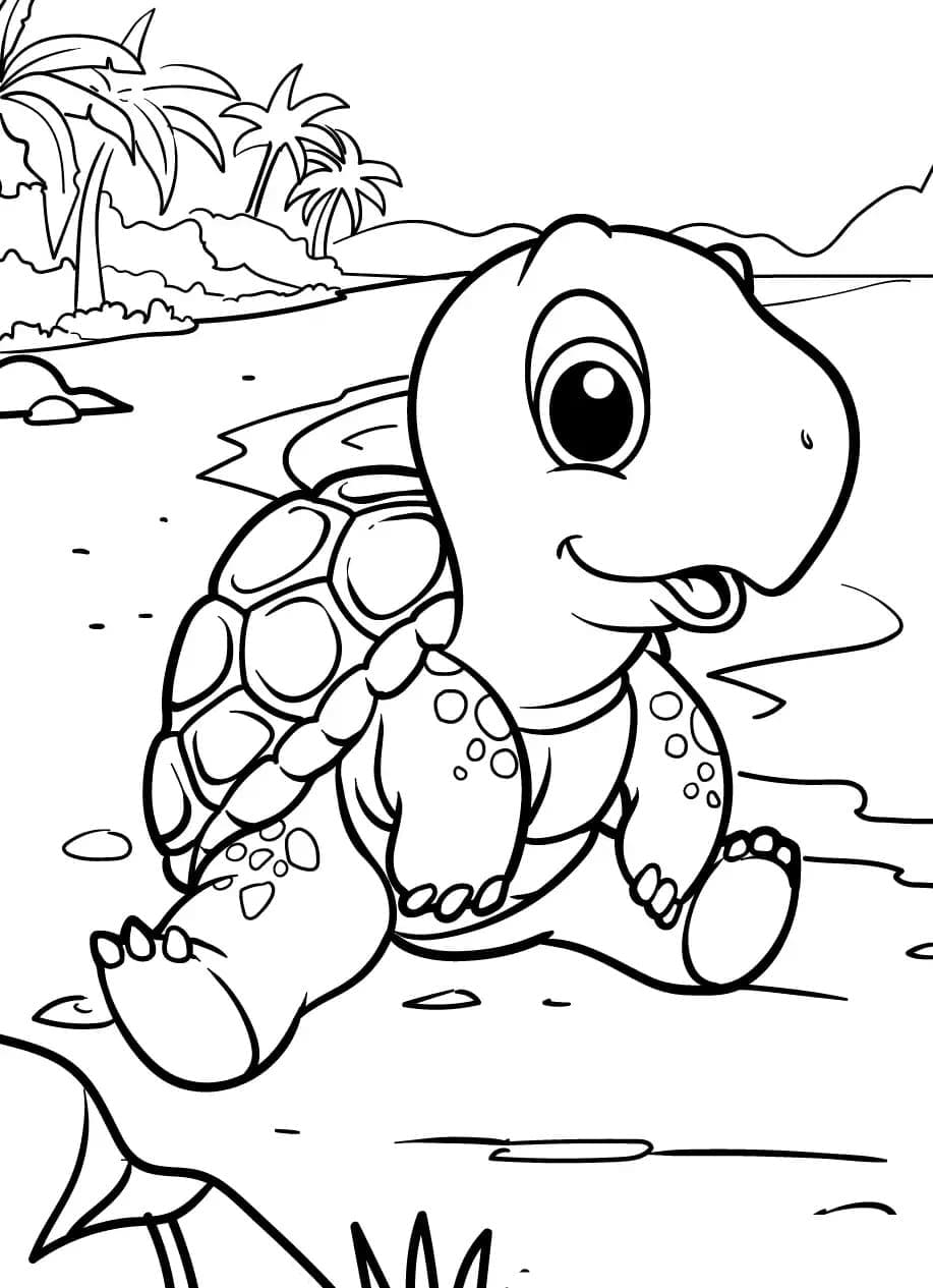 free turtle coloring pages printable jpg