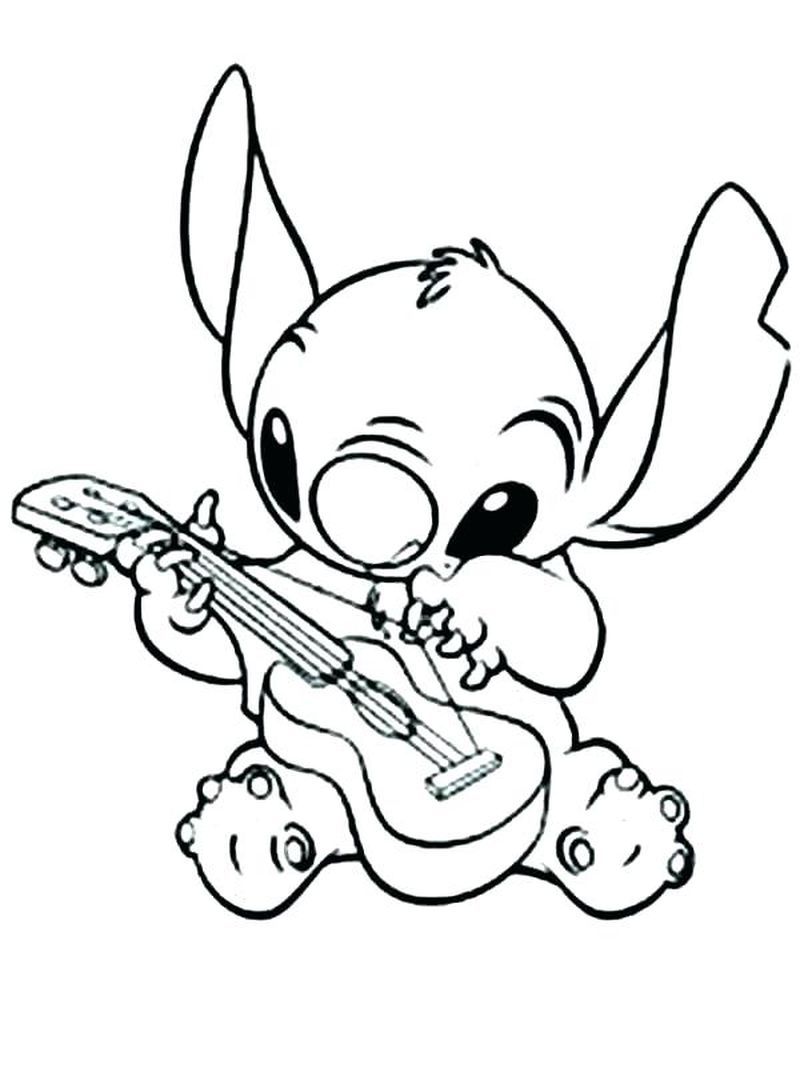 happy stitch coloring pages printable jpg