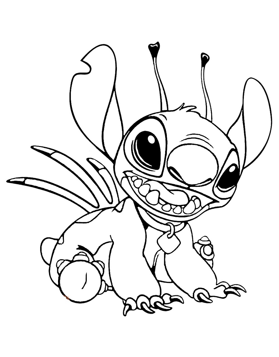 realistic stitch coloring pages printable jpg