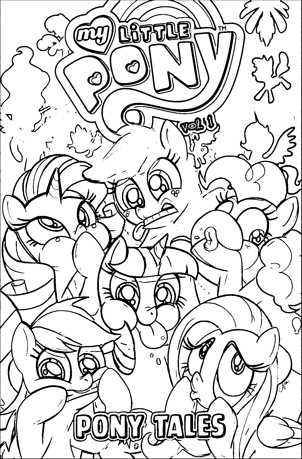 90+ Realistic Pony Coloring Pages Printable