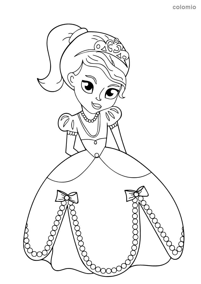 92+ Entertaining Coloring Page Fashion Princess Printable