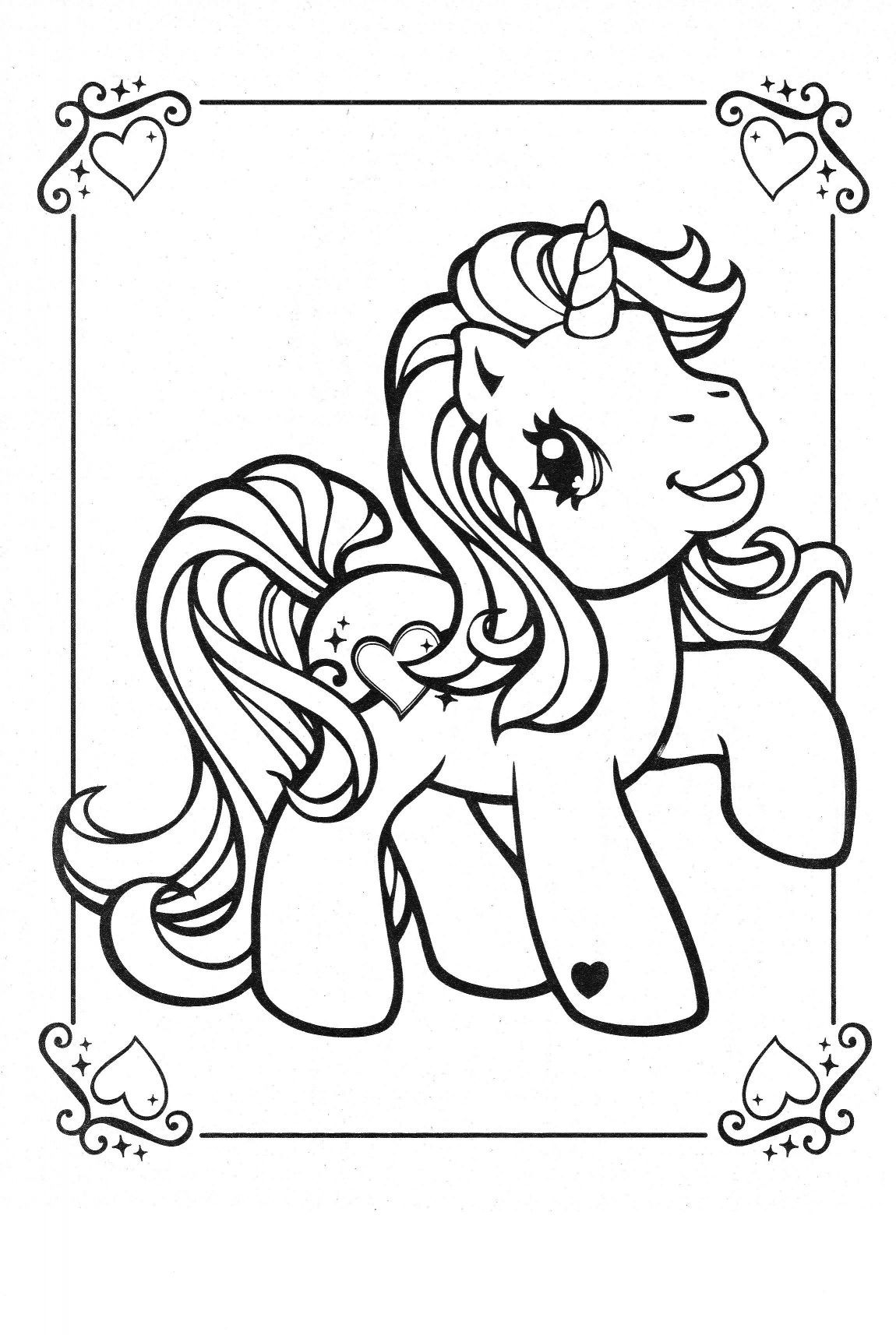 92+ Whimsical Pony Coloring Pages Printable