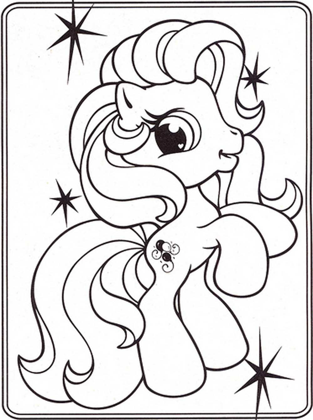 97+ Detailed Pony Coloring Pages Printable