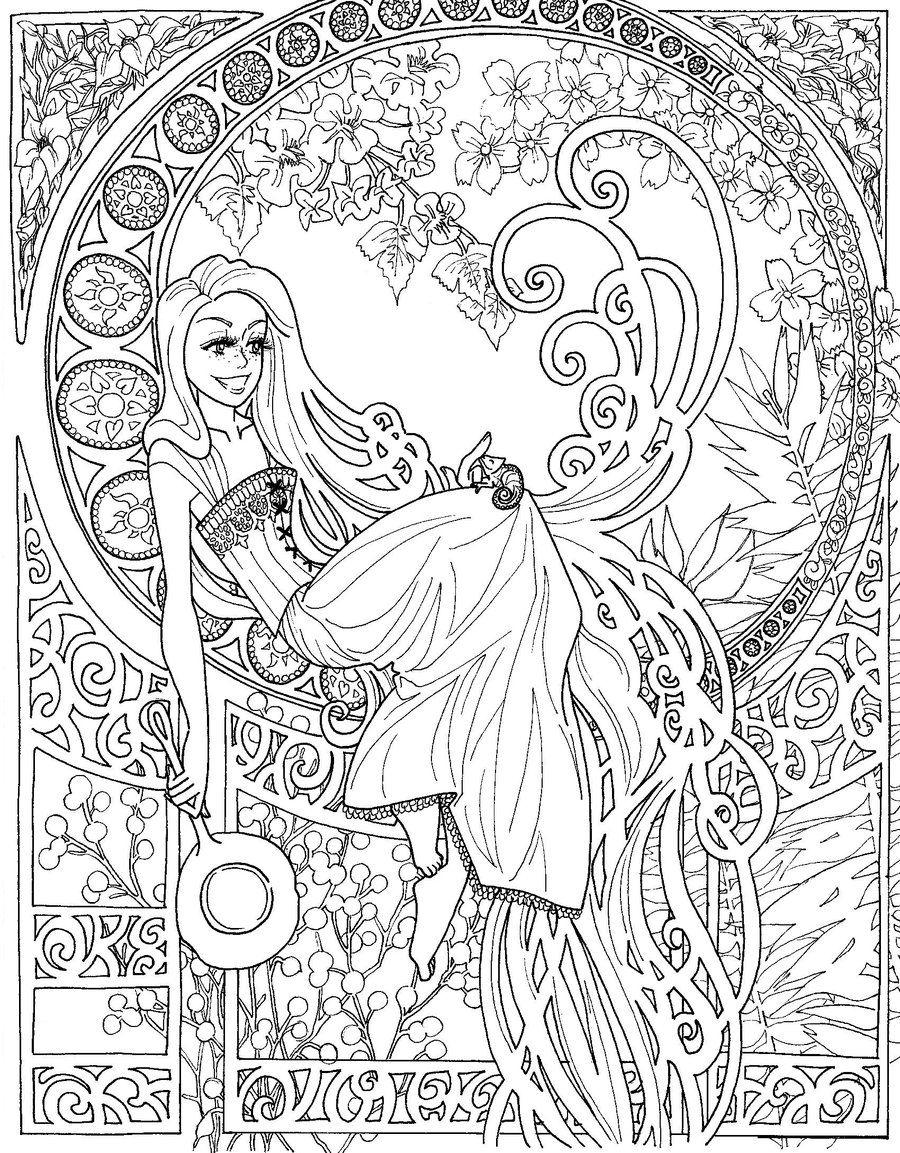 39+ Cute Fairy Coloring Pages Easy Kids