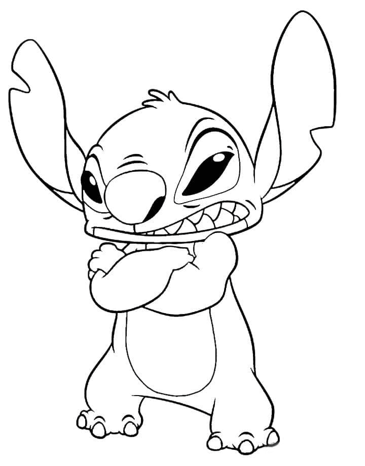 34+ The Best Angry Stitch Coloring Pages and Drawing