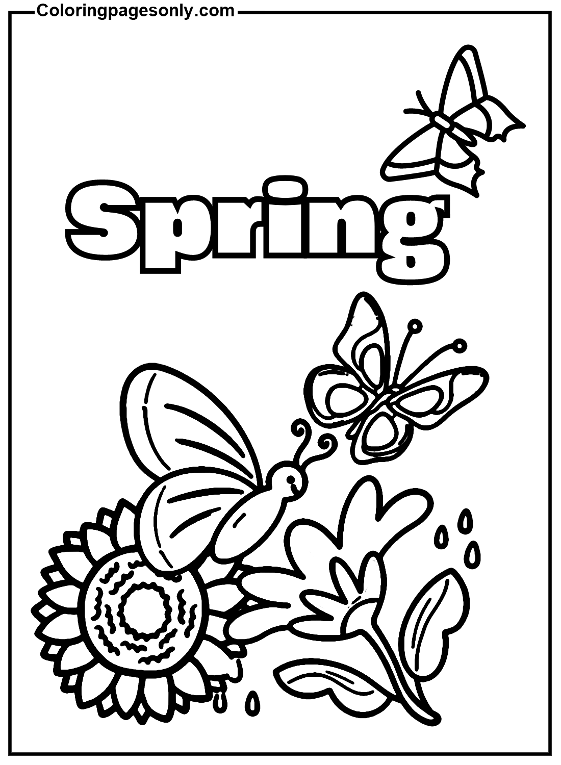 36+ Trendy Spring Coloring Pages to Print