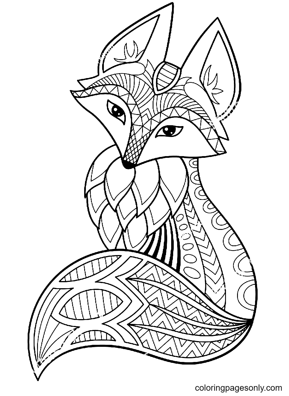 42+ Detailed Fox Coloring Pages Download FREE