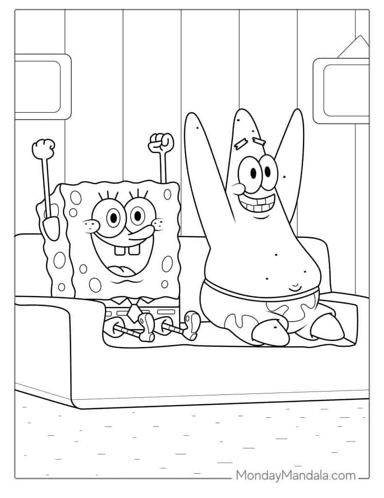 34+ Funtastic Spongebob Coloring Pages for Kids and Adult