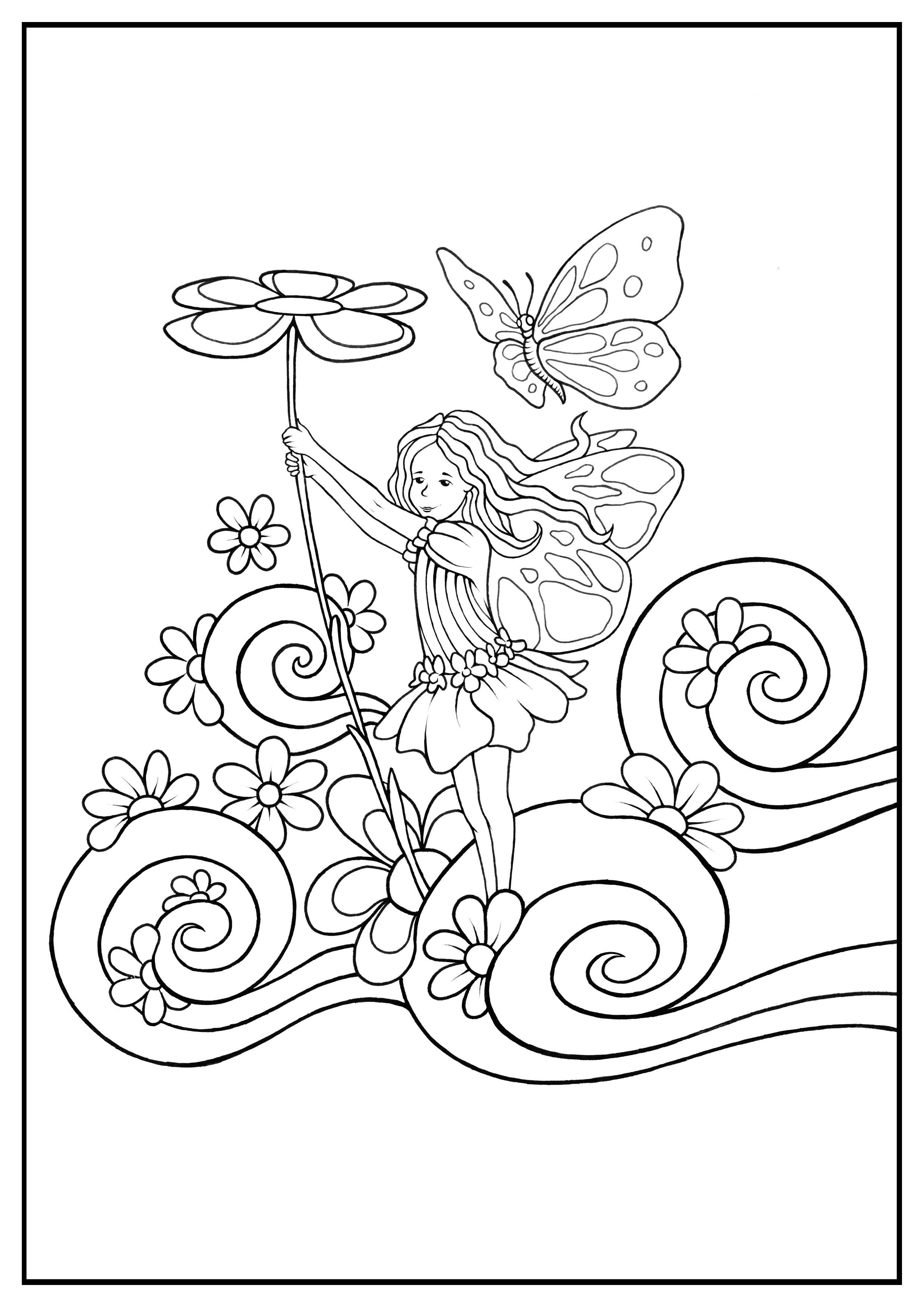 49+ Ultimate Fairy Coloring Pages for Kids