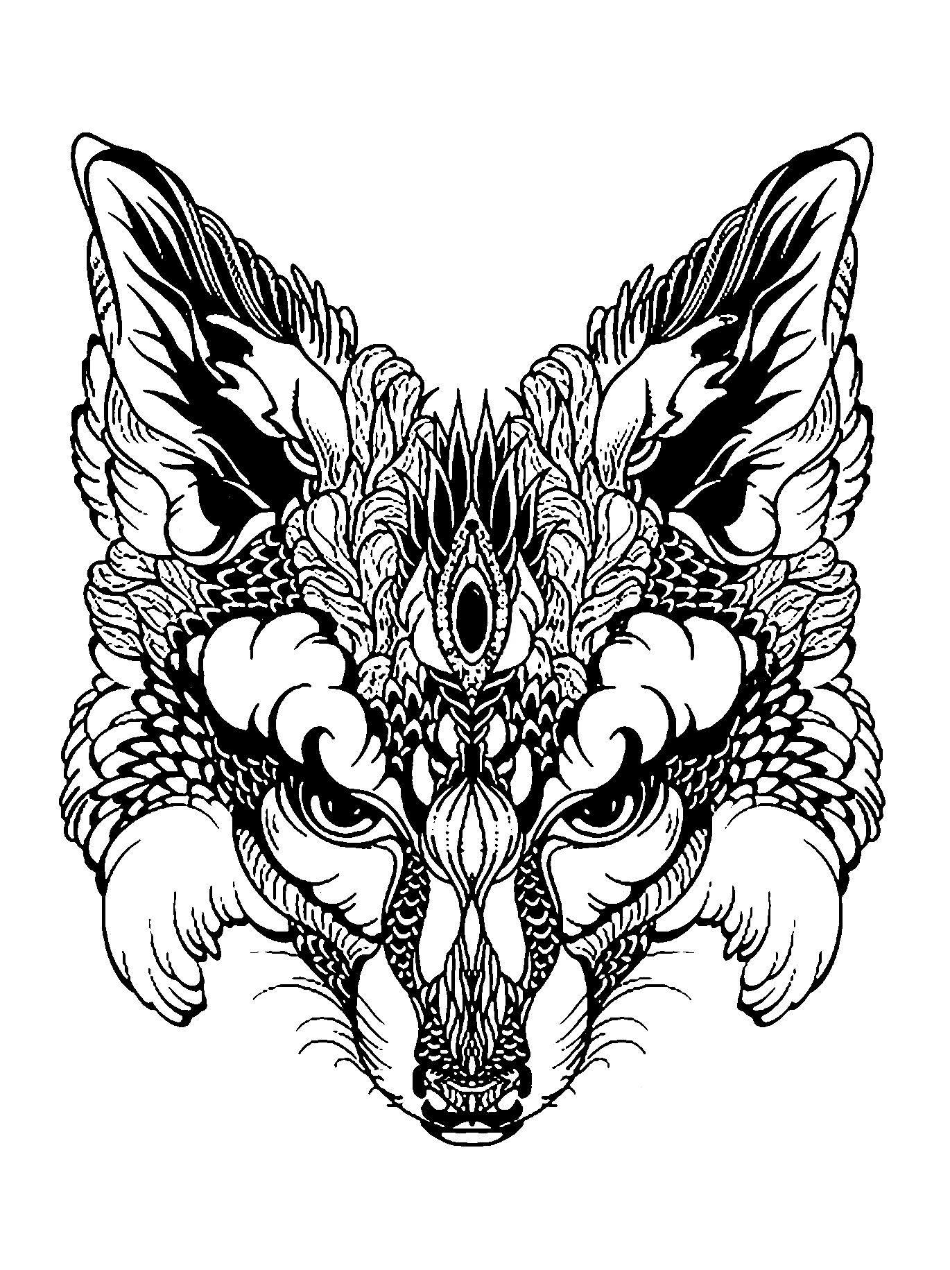 36+ Cute Fox Coloring Pages and Drawing