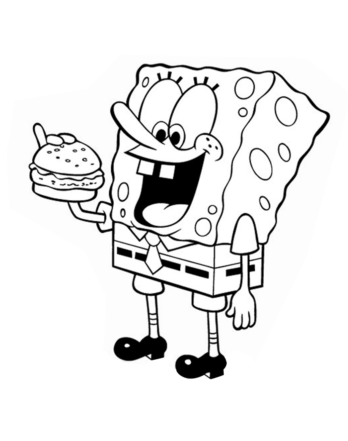 34+ Detailed Spongebob Coloring Pages with Simple Outline