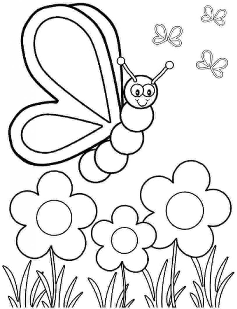 48+ Engaging Spring Coloring Pages PDF Printable