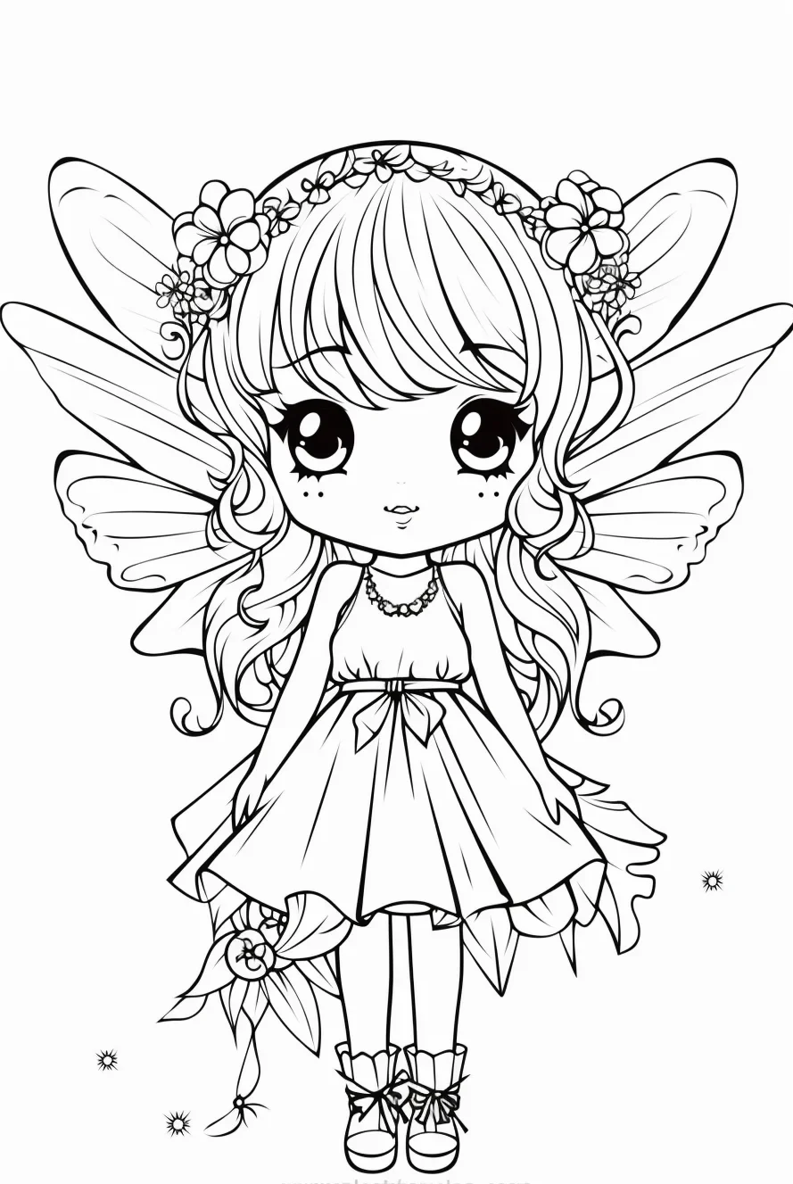 47+ Creative Fairy Coloring Pages Printable Sheets