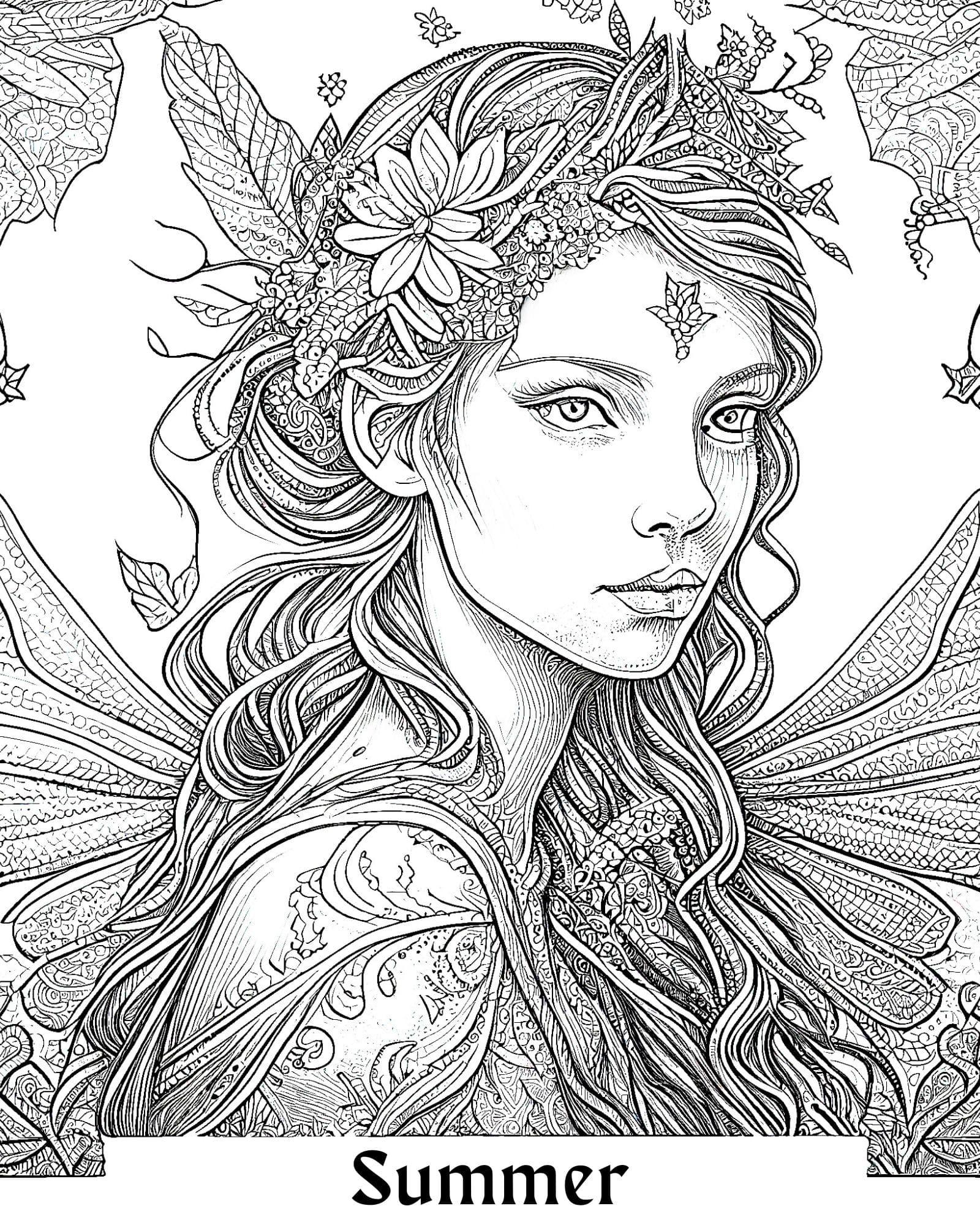 31+ Educational Fairy Coloring Pages Ideas