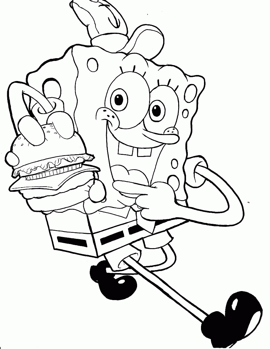 34+ The Best Spongebob Coloring Pages Realistic