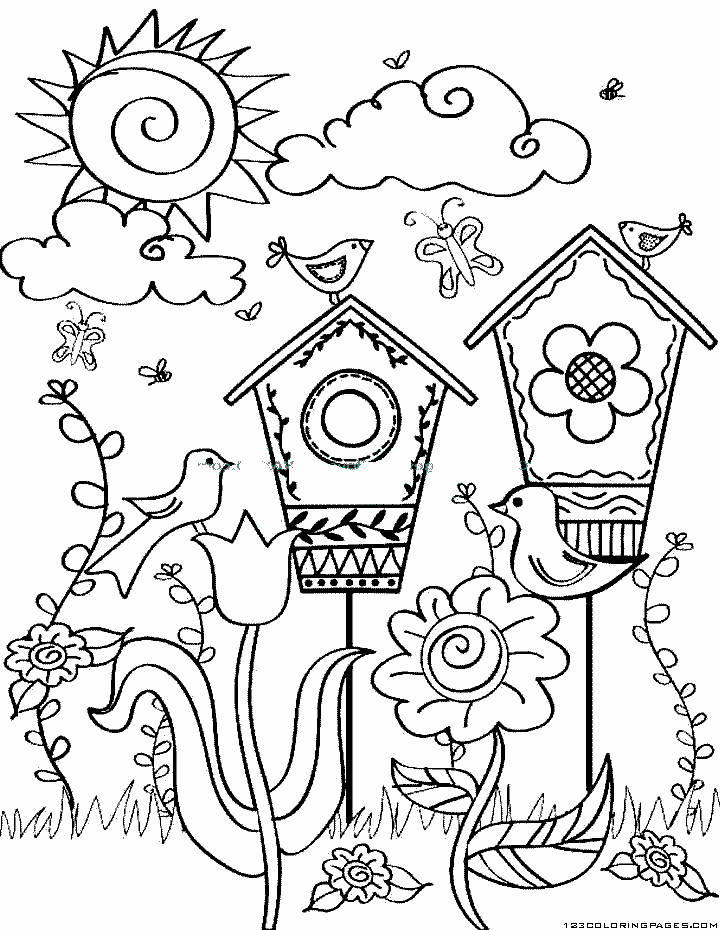 37+ Ultimate Spring Coloring Pages Archives