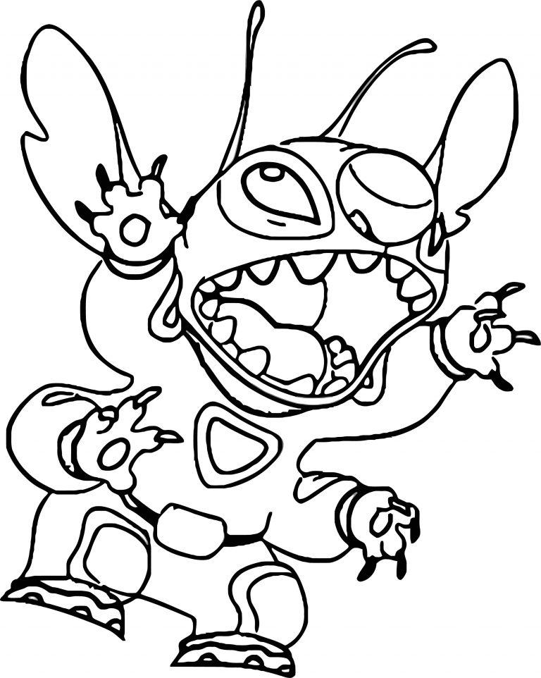 34+ Unique Angry Stitch Coloring Pages Unique