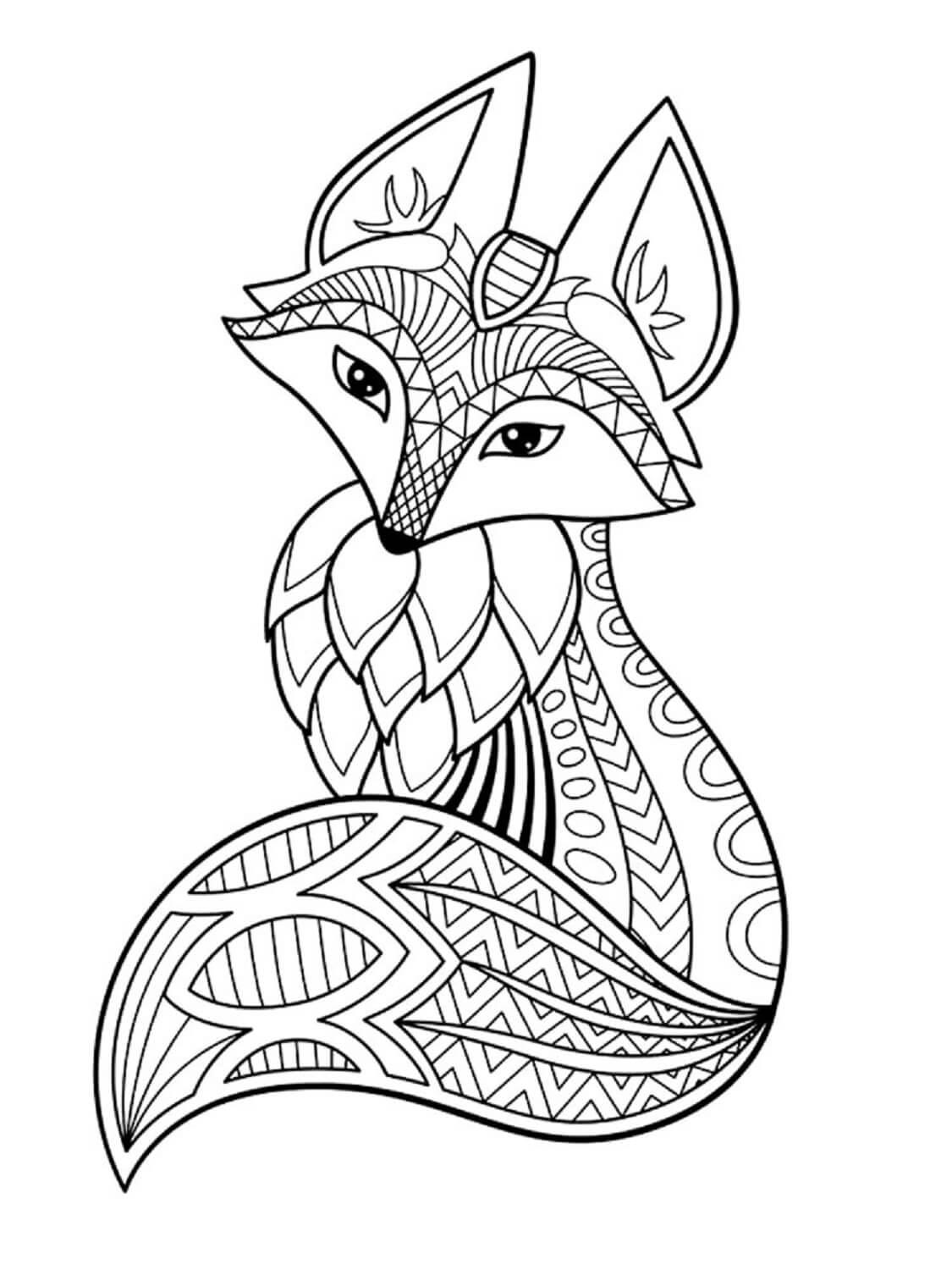 47+ Interactive Fox Coloring Pages Easy