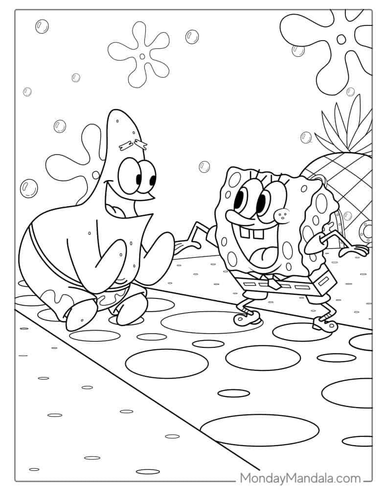 47+ Realistic Spongebob Coloring Pages Aesthetic