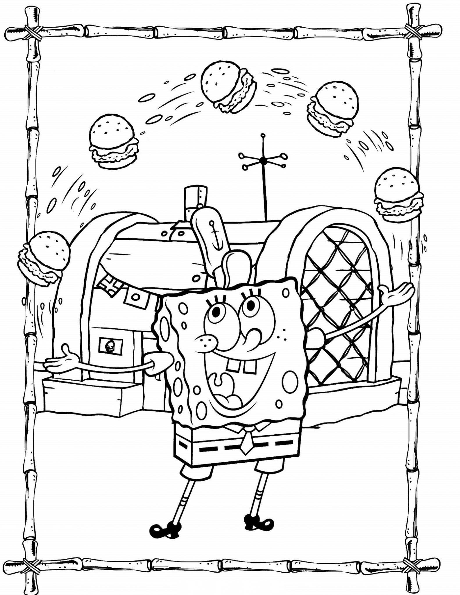 33+ Aesthetic Spongebob Coloring Pages to Print