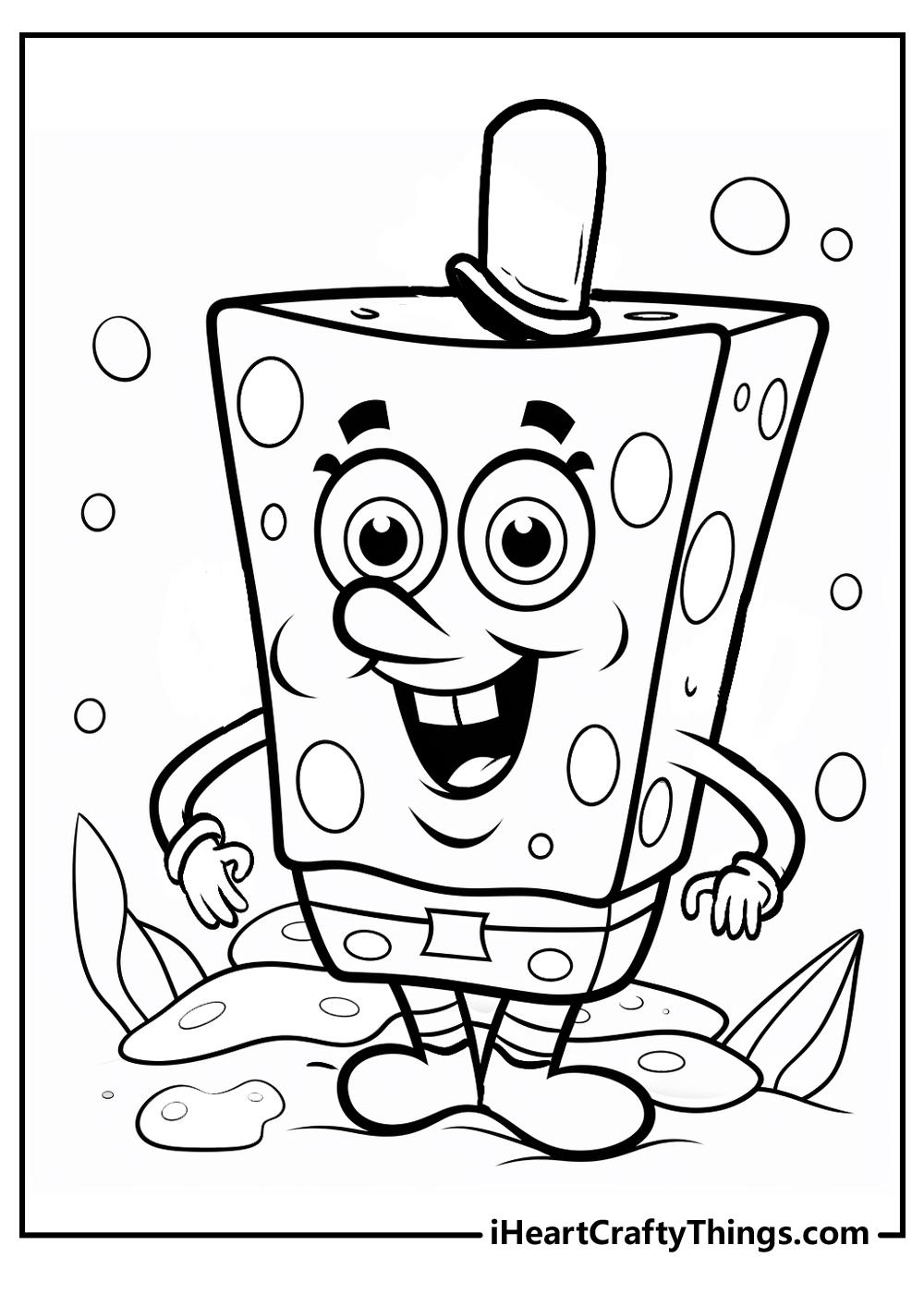 30+ Colorful Spongebob Coloring Pages Inspirational