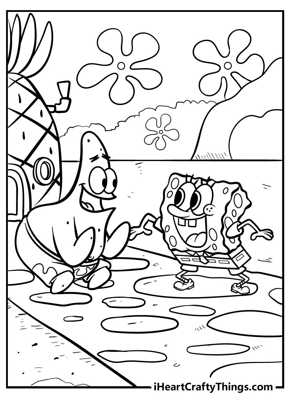 30+ Cheerful Spongebob Coloring Pages Art