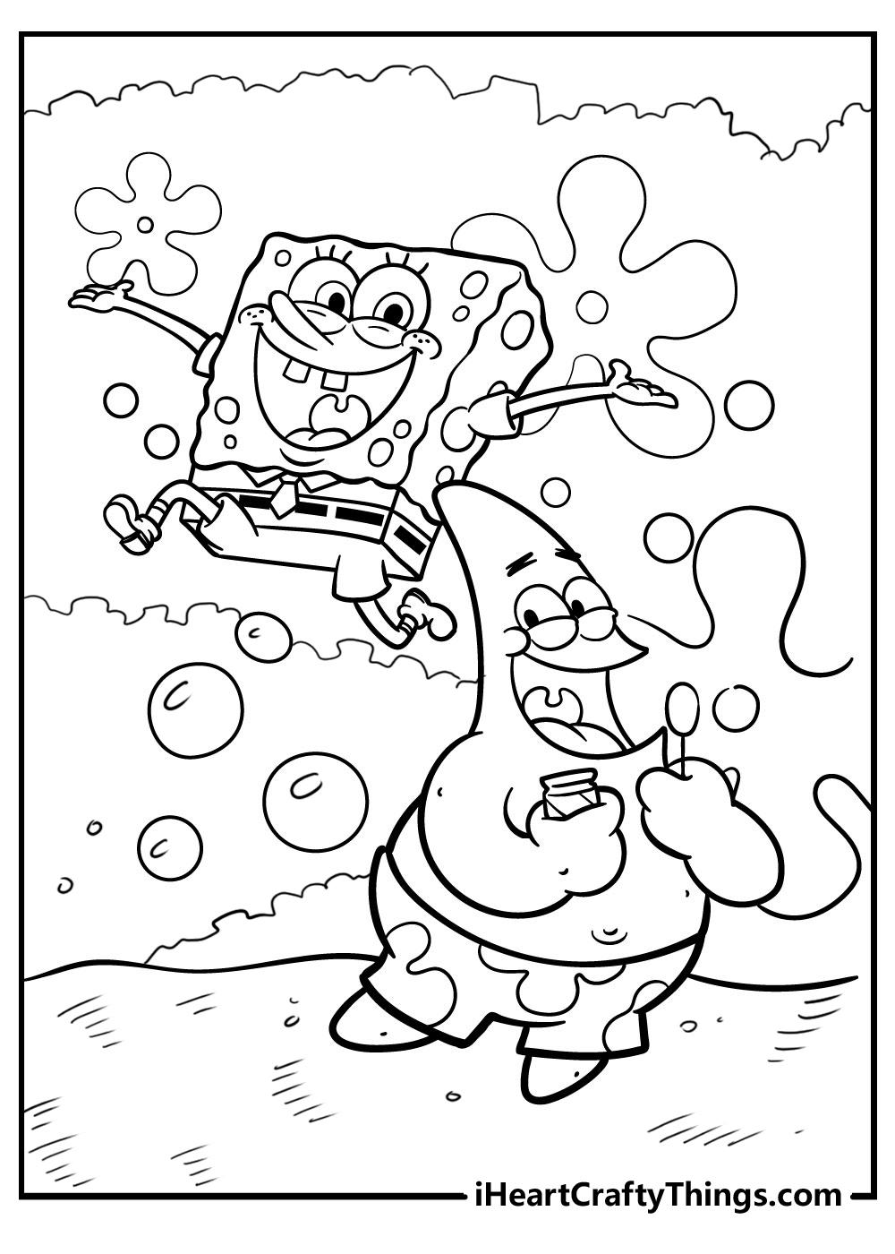 43+ Detailed Spongebob Coloring Pages Realistic