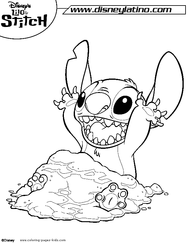 40+ Detailed Angry Stitch Coloring Pages with Simple Outline