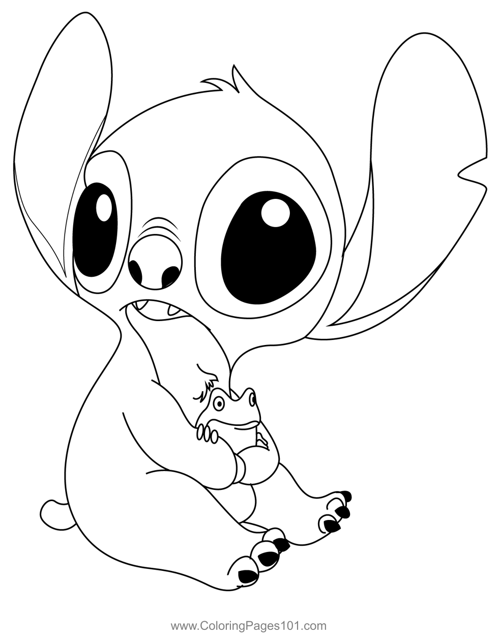 43+ Artistic Angry Stitch Coloring Pages Cute