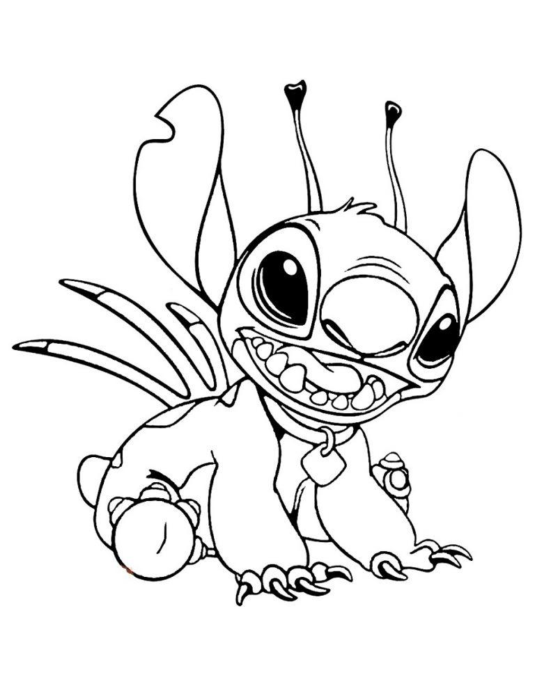 48+ Adorable Angry Stitch Coloring Pages for Kids