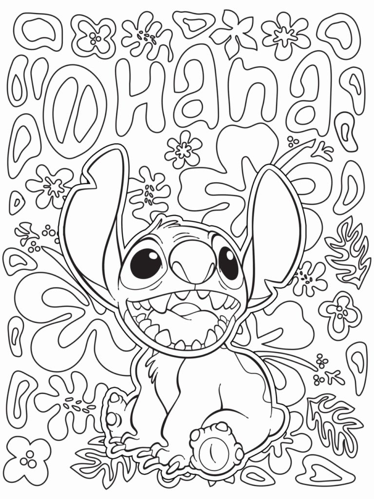 99+ Adorable Angel Stitch Coloring Pages Printable