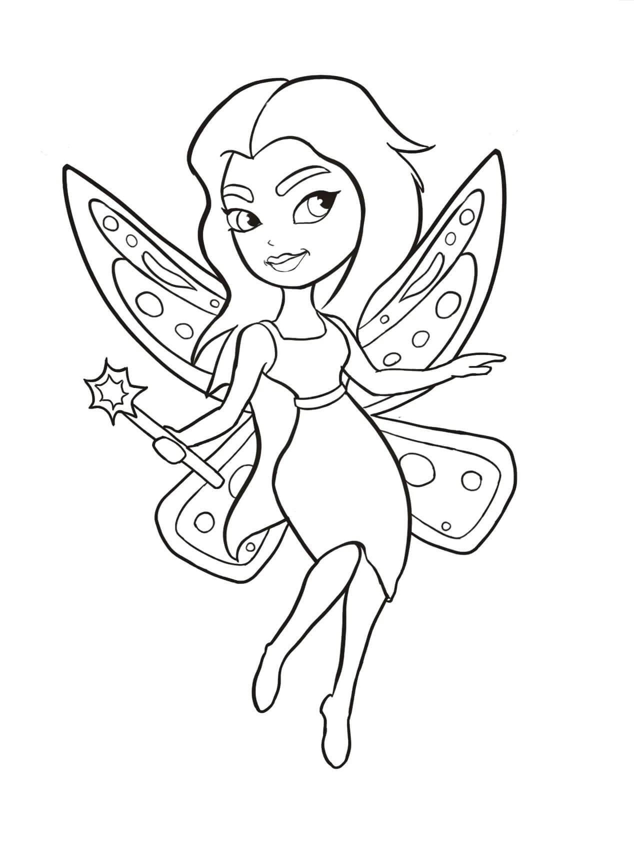 47+ Trendy Fairy Coloring Pages Art