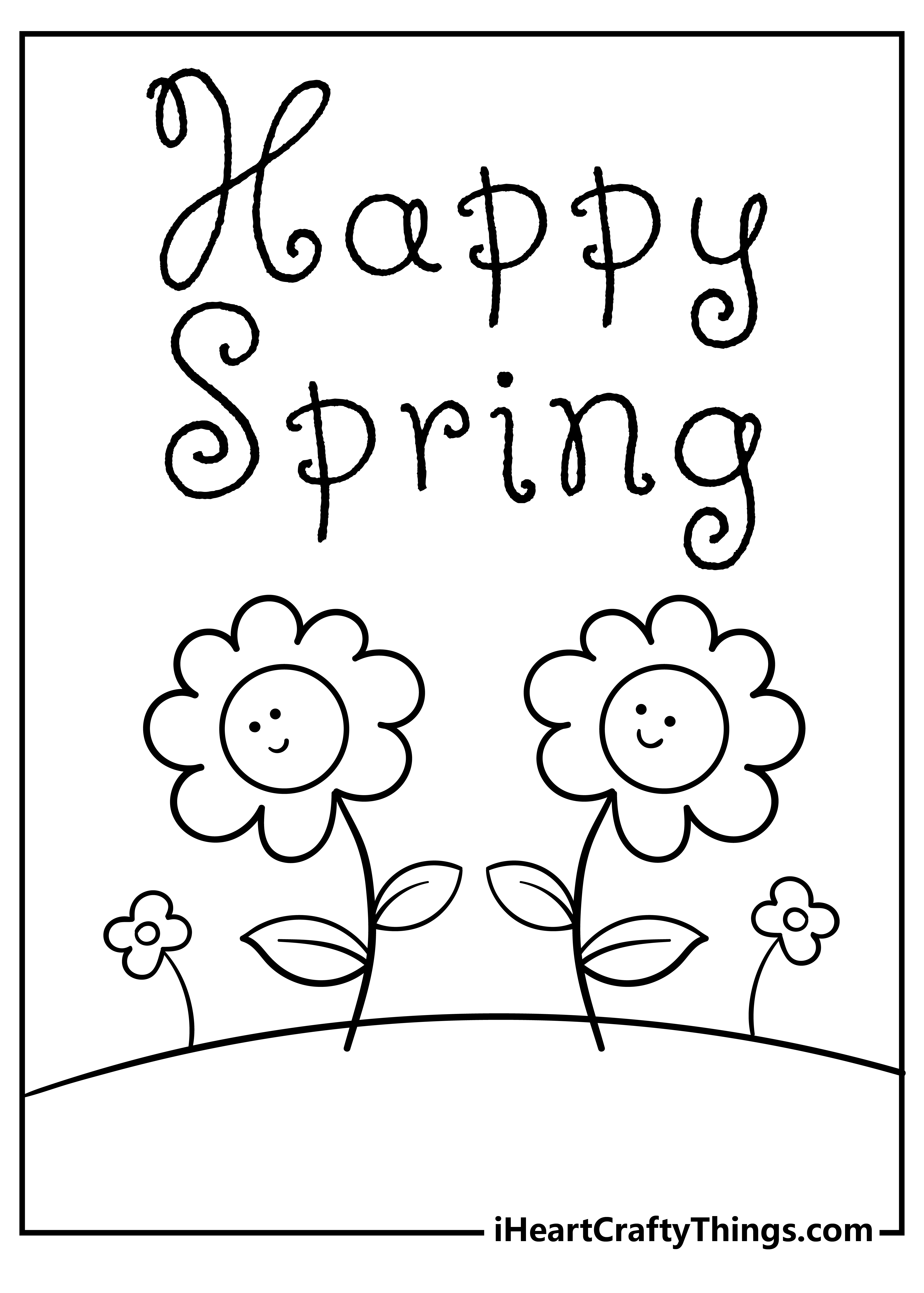 43+ Amazing Spring Coloring Pages for Kids and Adult