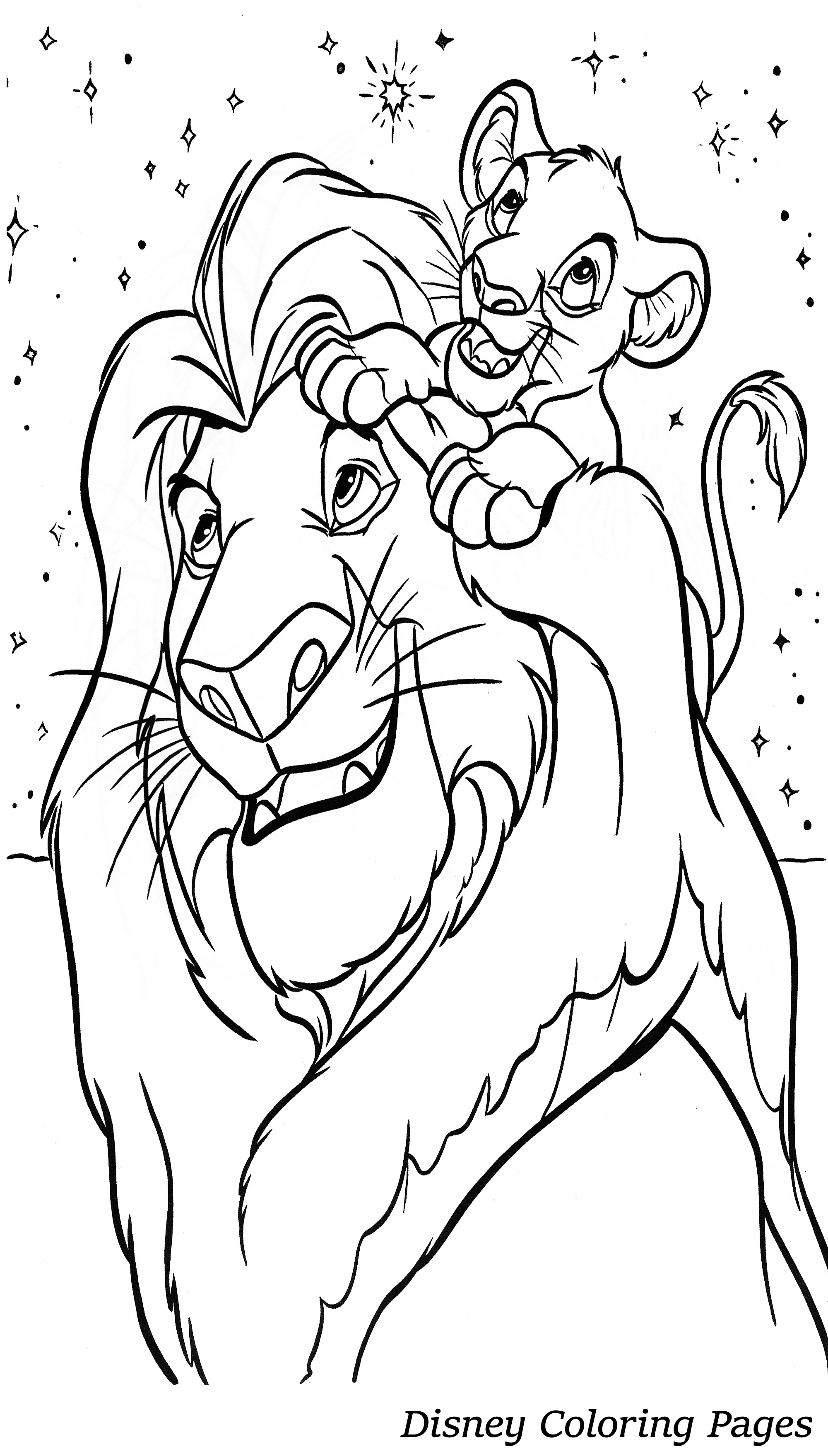 110+ Festive Disney Coloring Pages Printable